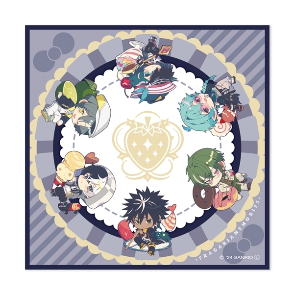 【フラガリアメモリーズ collaboration cafe】タオルハンカチ(NOIRブーケ) NOIR