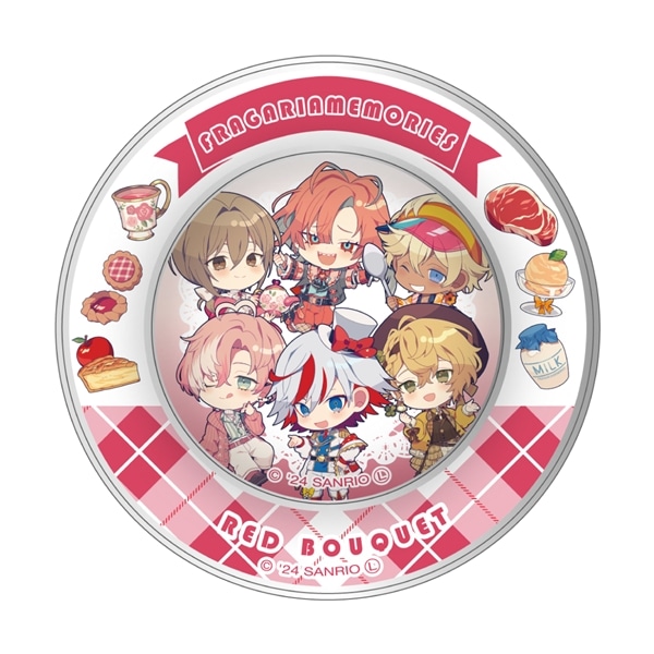 【フラガリアメモリーズ collaboration cafe】マグネット付きメモ缶 RED