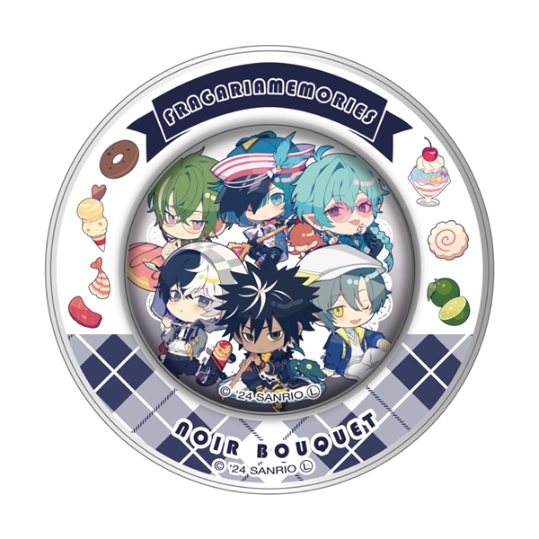 【フラガリアメモリーズ collaboration cafe】マグネット付きメモ缶（NOIRブーケ） NOIR