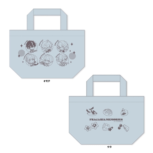 【フラガリアメモリーズ collaboration cafe】ランチトートバッグ（BLUEブーケ） BLUE