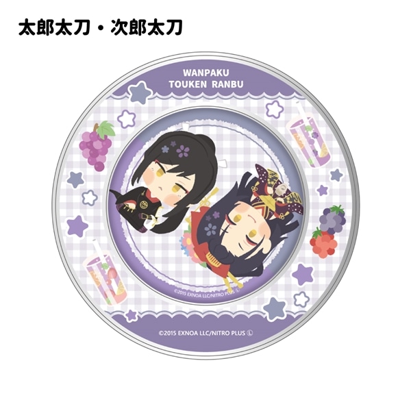 「わんぱく！刀剣乱舞 CAFE」マグネット付きキャンディ缶 第３弾 太郎太刀・次郎太刀