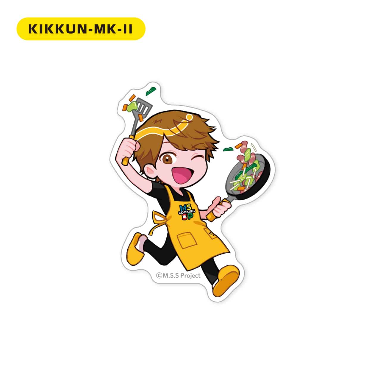 【ビストロMSSP】ダイカットステッカー(ミニキャライラスト) KIKKUN-MK-II