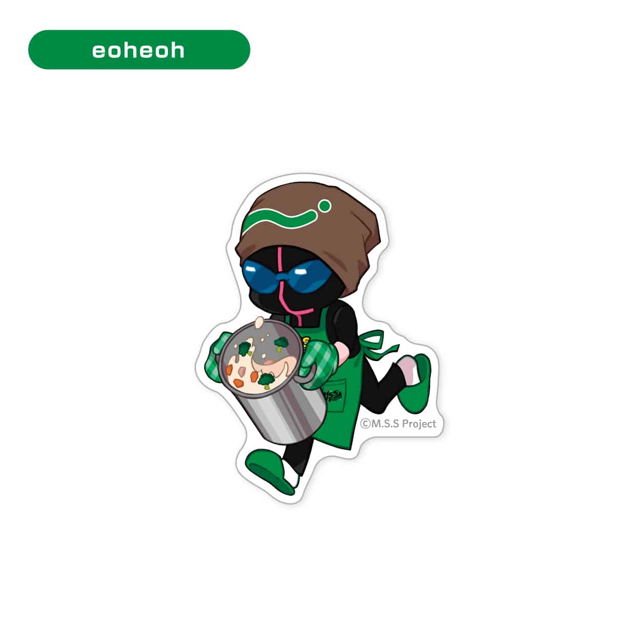 【ビストロMSSP】ダイカットステッカー(ミニキャライラスト) eoheoh