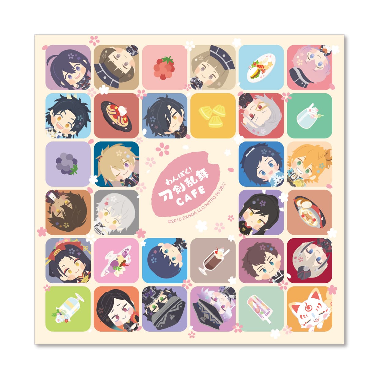 「わんぱく！刀剣乱舞 CAFE」ピッタタオル 第３弾 第３弾