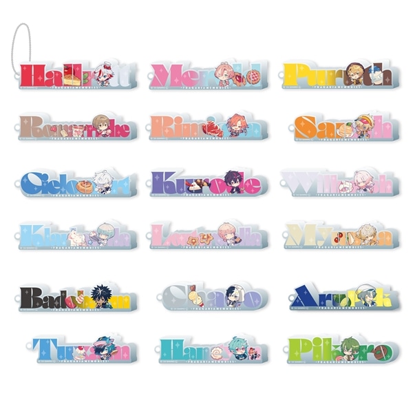 【フラガリアメモリーズ collaboration cafe】アクリルブロックネームキーホルダー ハルリット