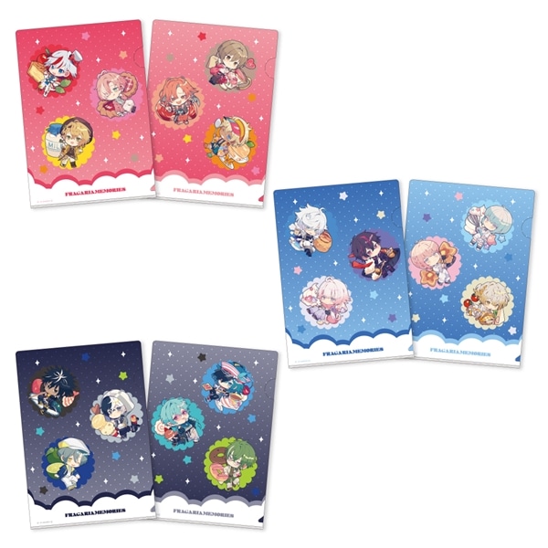 【フラガリアメモリーズ collaboration cafe】ミニクリアファイルセット RED