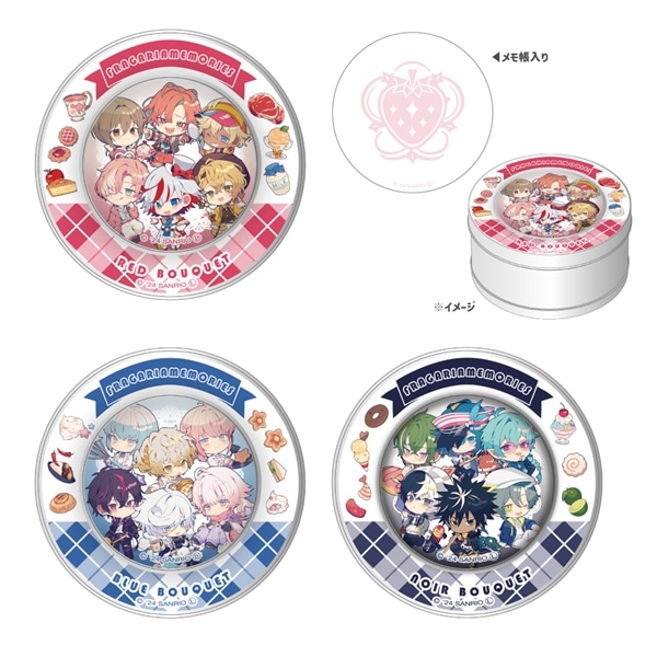 【フラガリアメモリーズ collaboration cafe】マグネット付きメモ缶 RED