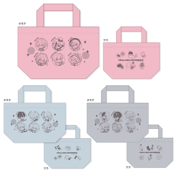 【フラガリアメモリーズ collaboration cafe】ランチトートバッグ RED