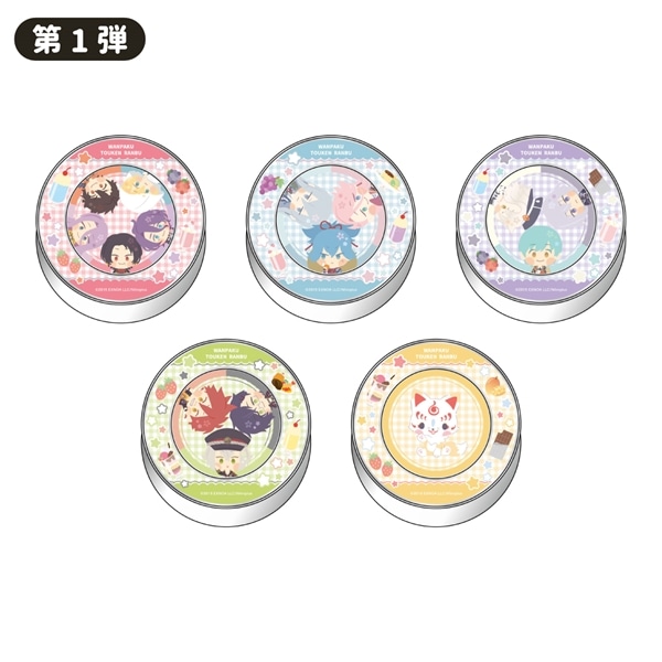 「わんぱく！刀剣乱舞 CAFE」マグネット付きキャンディ缶 第１弾 明石国行・蛍丸・愛染国俊