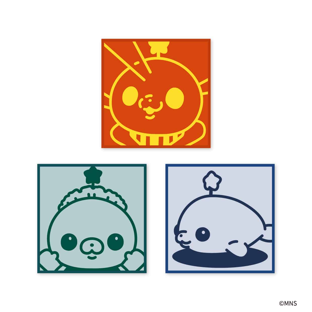 「教育番組 ほめほめカフェ」ジャガードミニタオル3枚セット