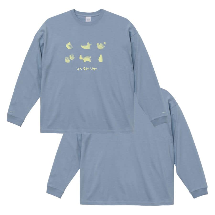 『君と私』ロングスリーブTシャツ アシッドブルー アシッドブルー M