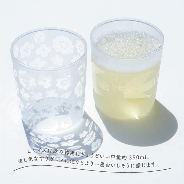 グラスL　Kukka Lokki クッカロッキ トリ