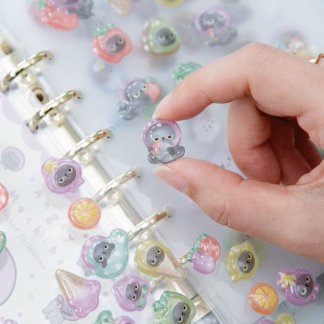 ぷくぷくシール アングリーマチコ ステーショナリー Angry Machiko Stationery ピンク