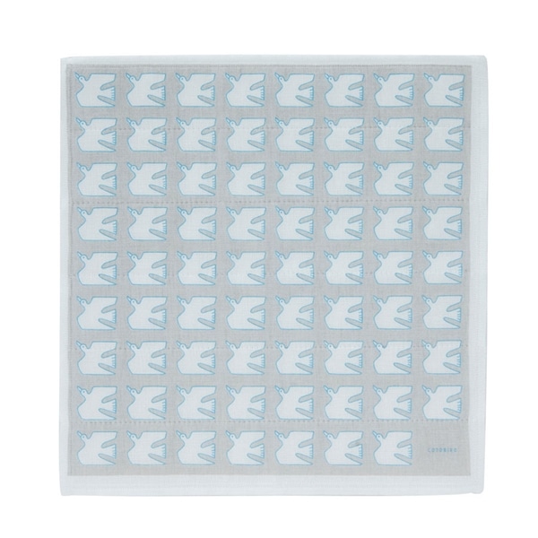 蚊帳生地ふきん Petit Cadeau プチカドー コトリロベージュ