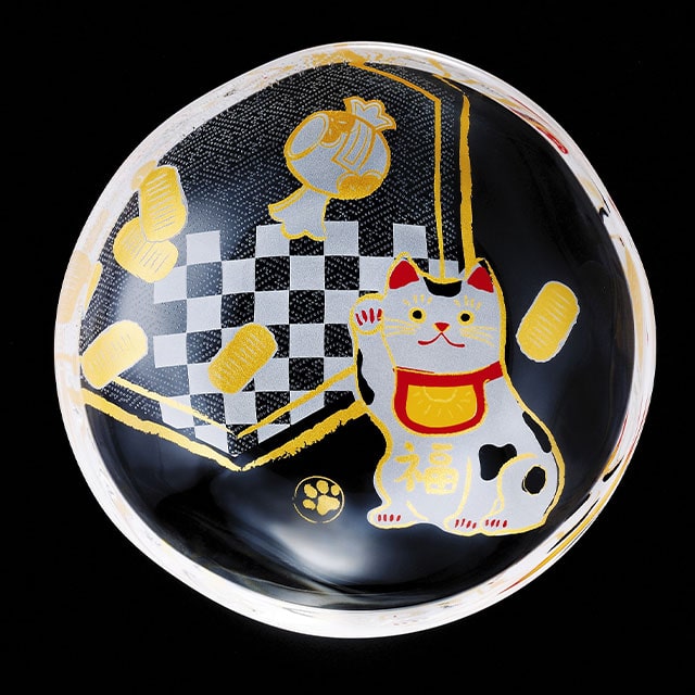 めでたmono 豆皿 招き猫