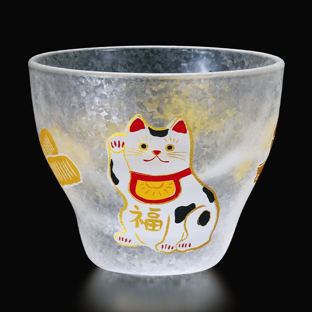 めでたmono 盃 招き猫