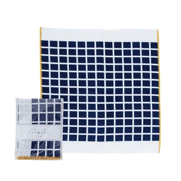 ダイヤ織ふきん FEEL GOOD フィールグッド ブルー