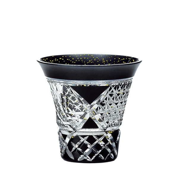 八千代切子 杯 竹垣柄