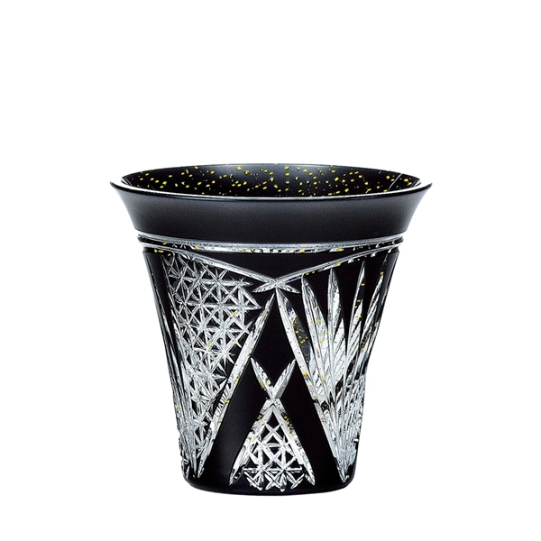 八千代切子 杯 開扇柄