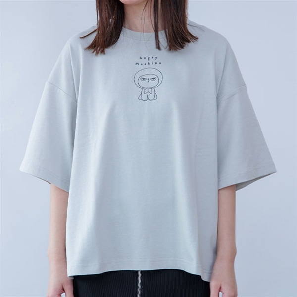 マチコさんシンプルTシャツ アングリーマチコ グレー