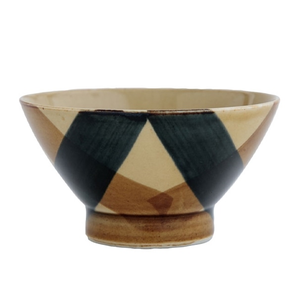 茶碗 籠目 ブラウン