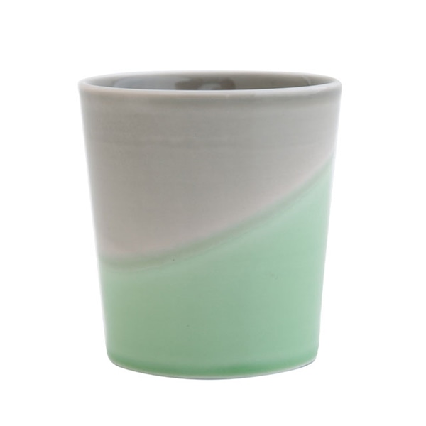 二重構造フリーカップ KEEPOT キーポ グレー×セージ