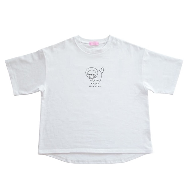 マチコさんロゴTシャツ アングリーマチコ ホワイト
