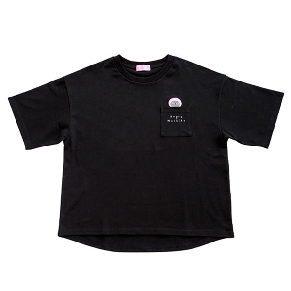マチコさんポケットTシャツ アングリーマチコ ブラック