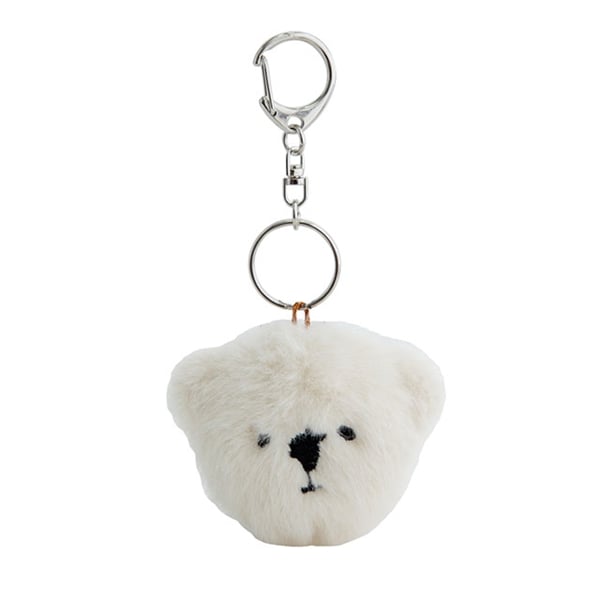 キーホルダー お顔 醤油くま お顔ホワイト