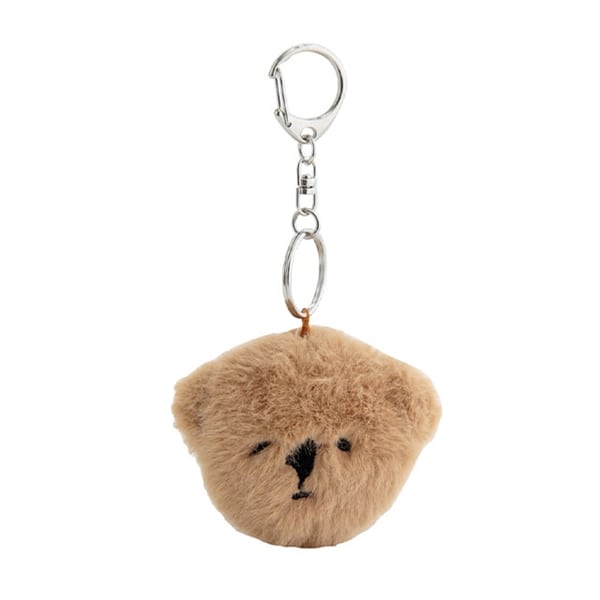 キーホルダー お顔 醤油くま お顔ブラウン