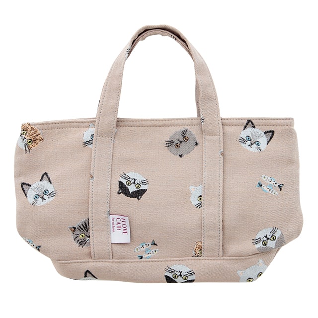 トートバッグ I LOVE CAT! アイラブキャット！(ピンク)｜ 晴MUSUBI