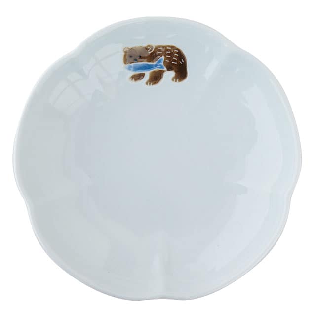 中皿 ニッポン絵皿(しゃけ熊)｜ 晴MUSUBI｜福岡PARCO | ONLINE PARCO