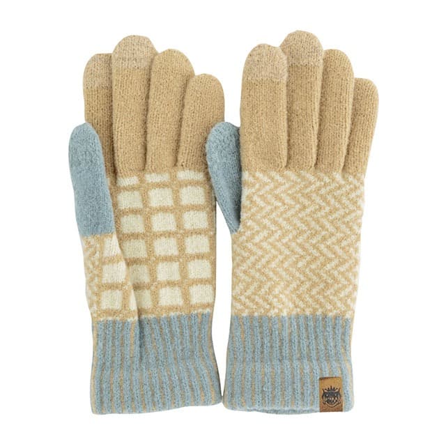 タッチグローブ Tehtava+ テスタバ ヘリンボーンベージュ