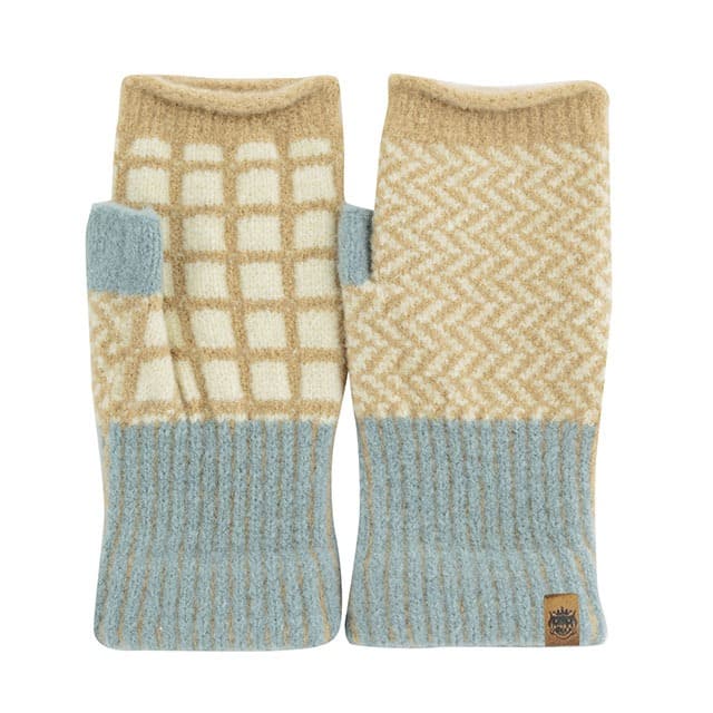 フィンガーレスグローブ Tehtava+ テスタバ ヘリンボーンベージュ