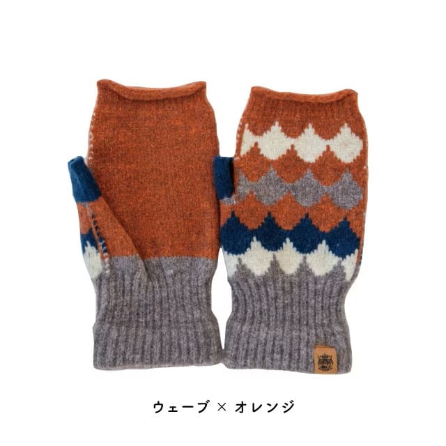 フィンガーレスグローブ Tehtava+ テスタバ ウェーブ オレンジ
