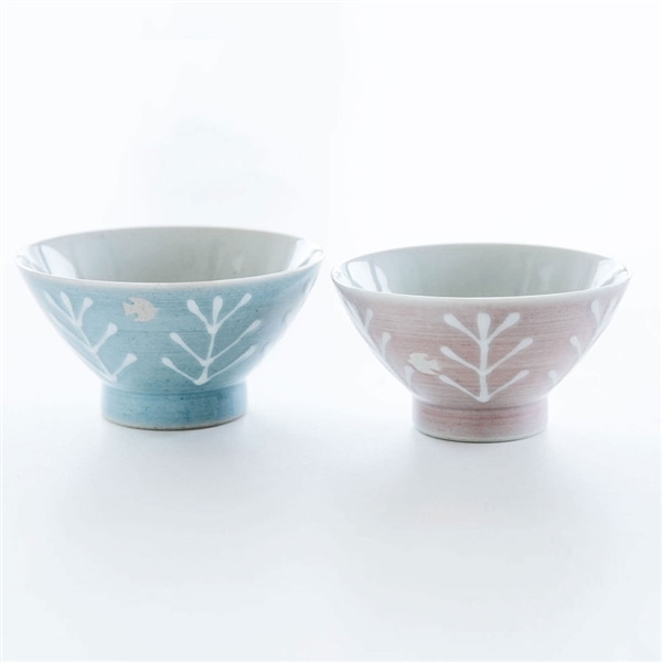 ペア茶碗セット Bird tree バードツリー