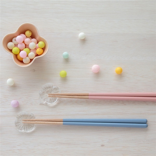 ペア箸&箸置きセット 咲 さく