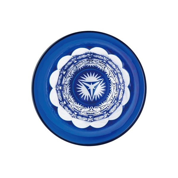 八千代切子 杯 笹の葉柄