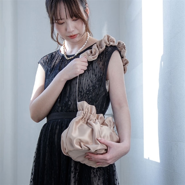 ギャザーラウンドバッグ 恒晴 ツネハル