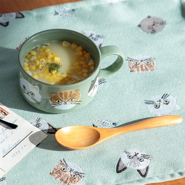 スープマグ I LOVE CAT! アイラブキャット！(セージ)｜ 晴MUSUBI｜福岡