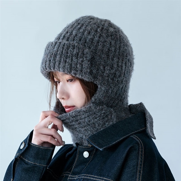 耳当てつきマフラーニット帽 Penelope ペネロペ