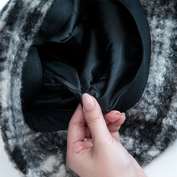 チェックボアバケットハット Teddy テディ