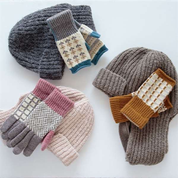 耳当てつきマフラーニット帽 Penelope ペネロペ