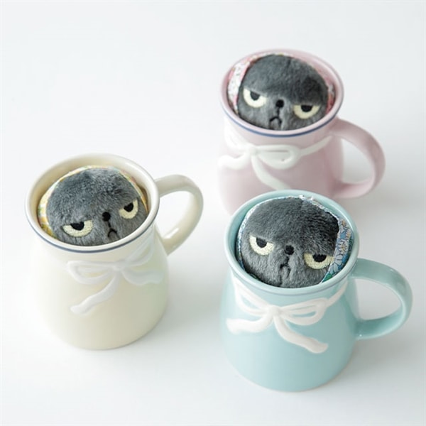 花柄スカーフキーホルダー アングリーマチコフラワー Angry Machiko Flower