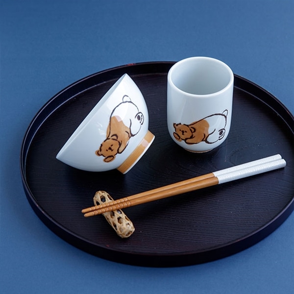 茶碗 醤油くま