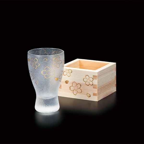 プレミアム桜枡酒グラス