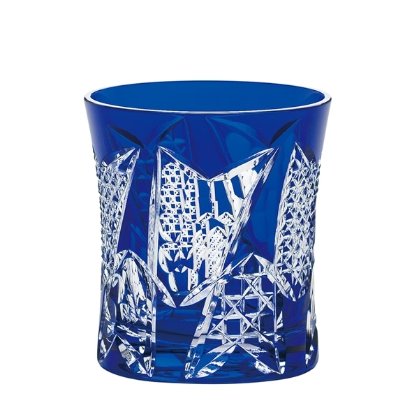 八千代切子 タンブラー 矢絣柄