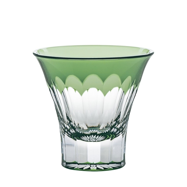 八千代切子 杯 菊柄