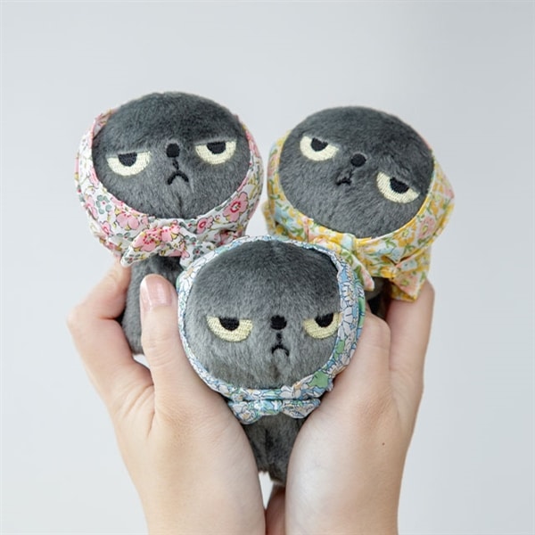 花柄スカーフキーホルダー アングリーマチコフラワー Angry Machiko Flower