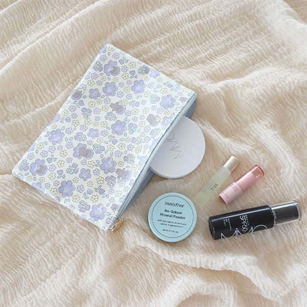 フラットポーチ アングリーマチコフラワー Angry Machiko Flower